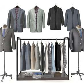 男士西装3D模型下载